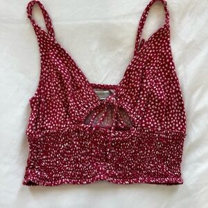 UO Jolie Cutout Cropped Cami